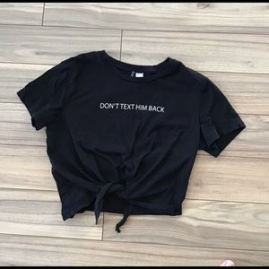 Crop top H&M black